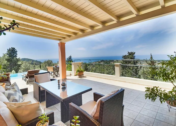 Villa Belvedere Rosa Lefkada City